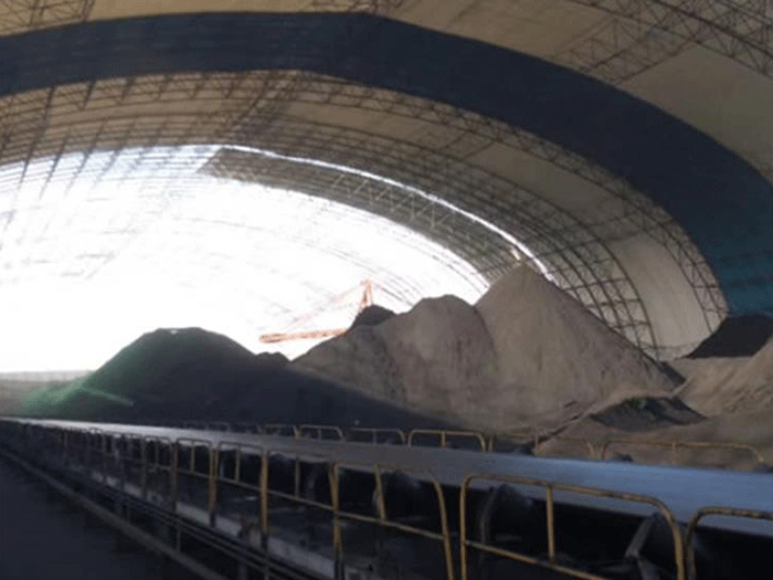 永康煤棚料仓网架